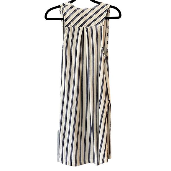 Free People Tuxedo Stripe Wrap Blue And white Top Size XS - Picture 3 of 9